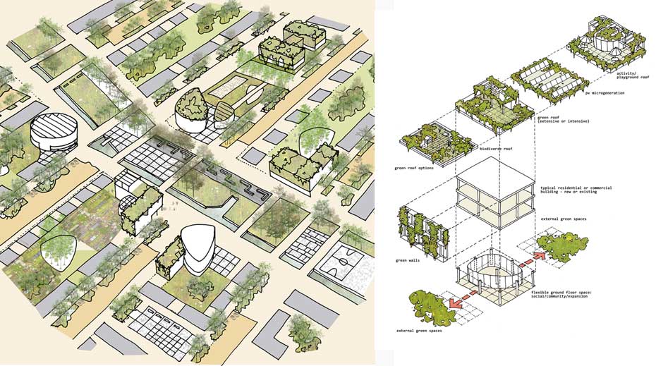 Heath Park Runcorn Masterplan development sketches
